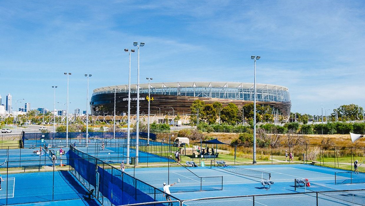State Tennis Centre courts, Perth.